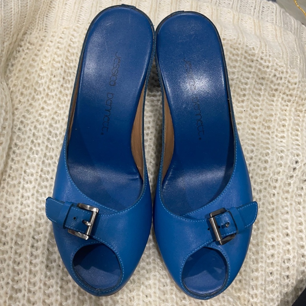 Jessica Bennett peep toe wedge